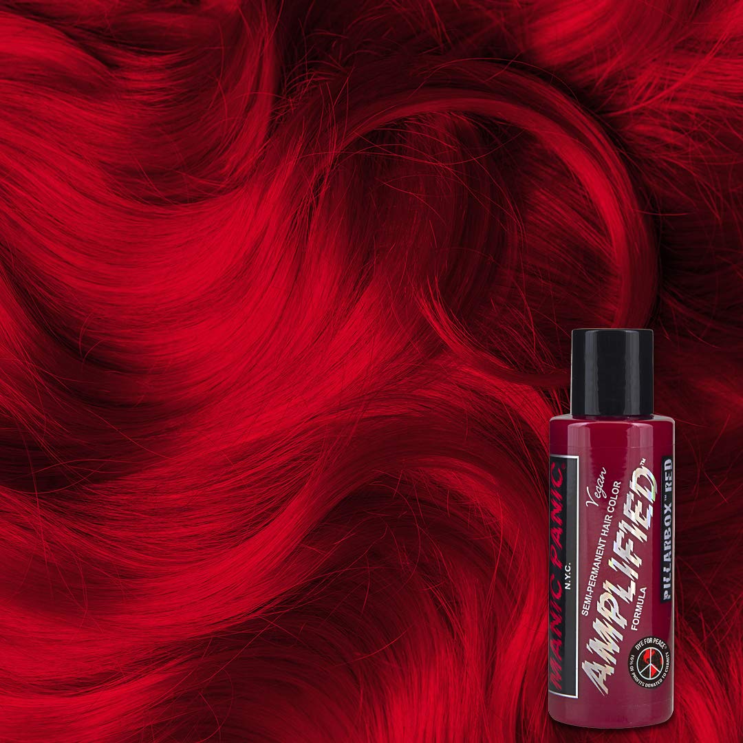 MANIC PANIC Cotton Candy Pink Hair Color - Amplified - Semi Permanent Hair Dye - Bright Pink Cool Toned Color - Glows in Blacklight - Vegan, PPD & Ammonia-Free - For Coloring Hair on Women & Men