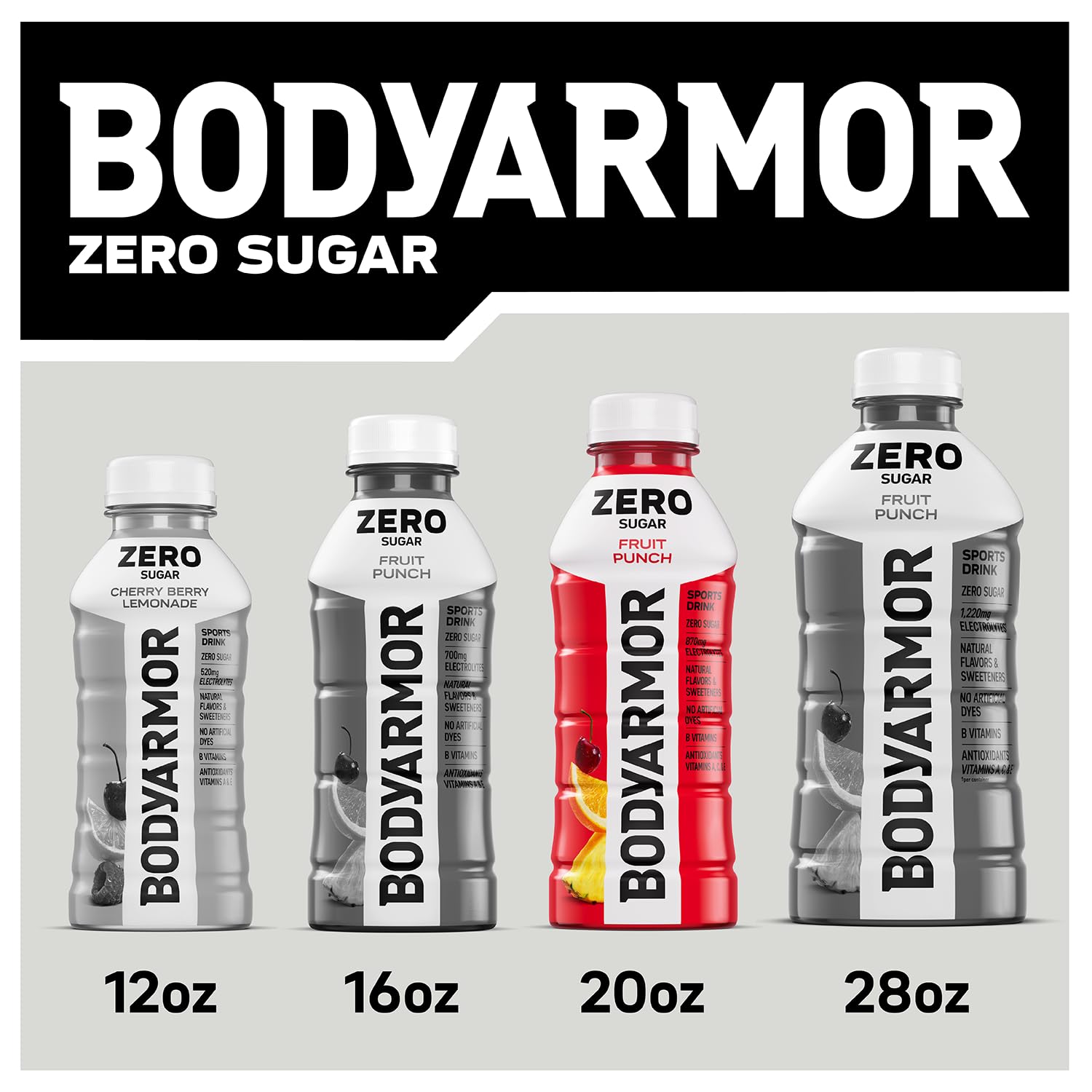 BODYARMOR LYTE Sports Drink, Peach Mango Electrolyte Drink, 12 Oz (8 Pk)