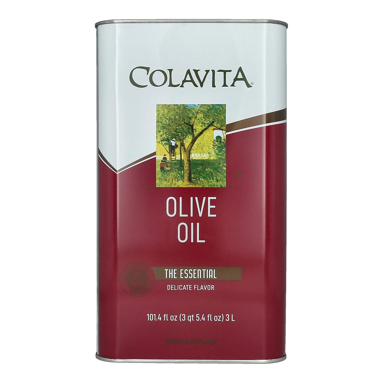 Colavita Light and Buttery Olive Oil in Tin, 101.4 Fl Oz