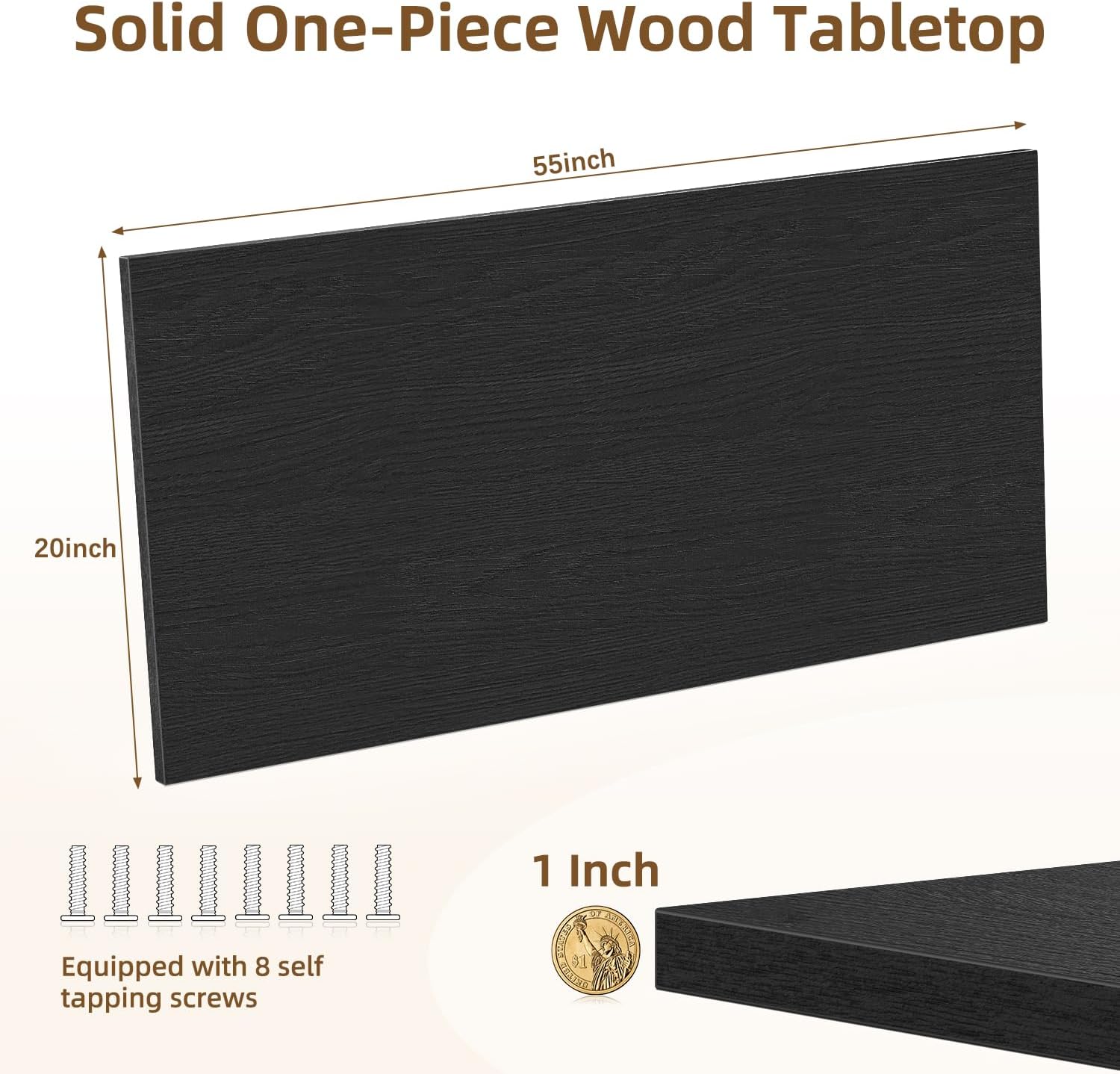 Rectangular Wood Table Top, 71x32x1 in Solid One-Piece Workbench Top | Wood Table Top Particle Board For Standing Desk, Home Office DIY Countertop, Washer Dryer, Coffee Bar And Workbench Use
