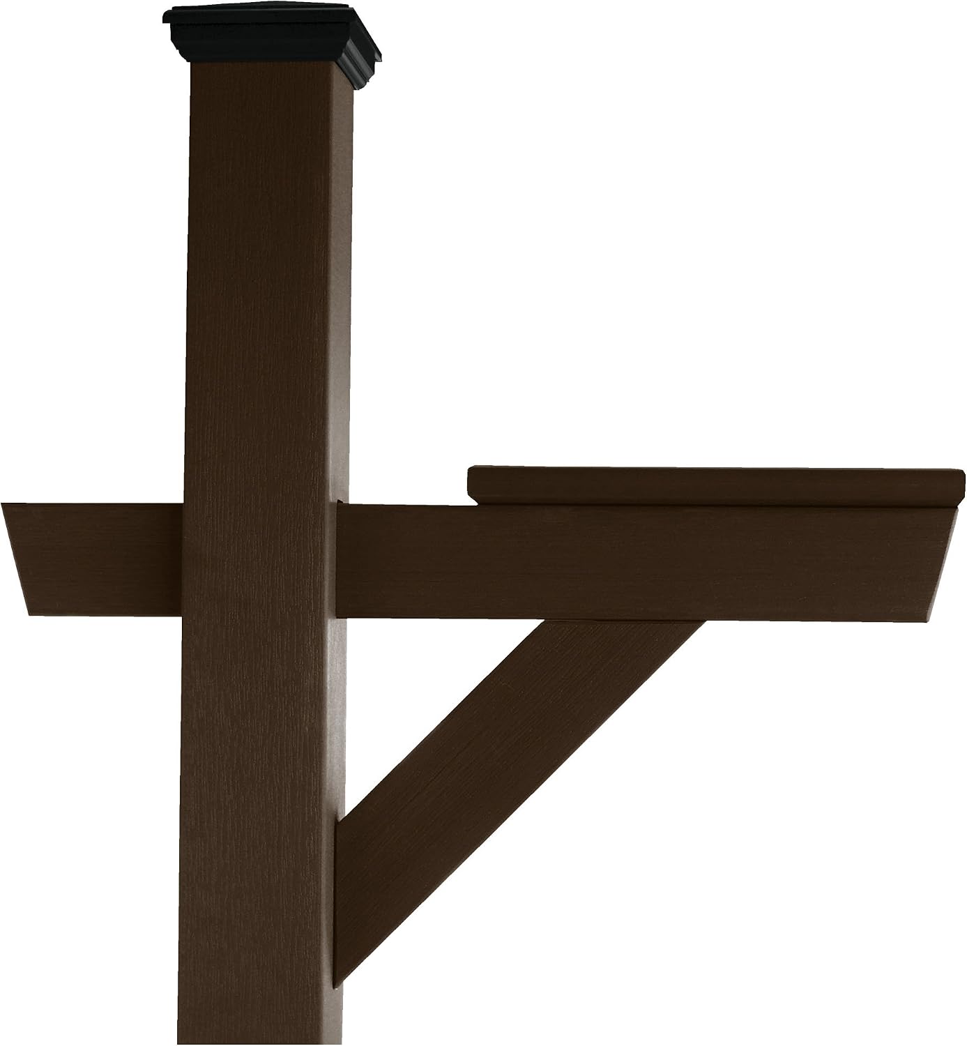 Highwood AD-MLBX1-CGE Hazelton Mailbox Post, Coastal Teak