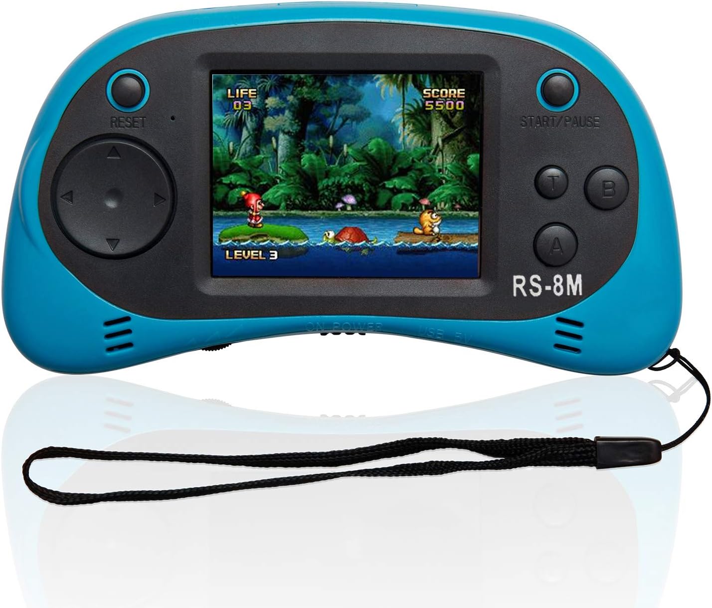 Kids Handheld Portable Video Game Player with 200 Games - 16 Bit 2.5 Inch Screen Mini Retro Electronic Machine for Boys Girls