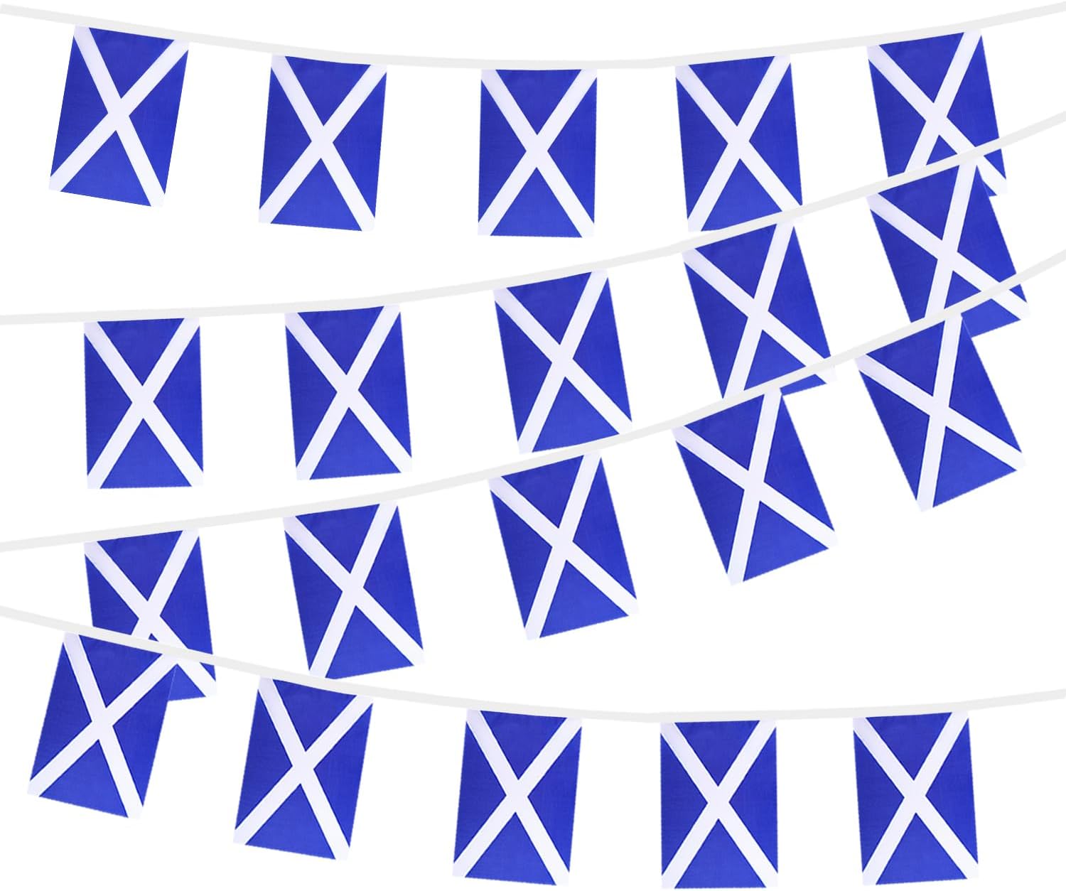 Nicaragua String Flags Banner Mini Small Nicaraguans Flag Bunting Patriotic Hanging Decor,National Holiday, Sports Game, Fiesta & Themed Party,18 Feet 20 Flags