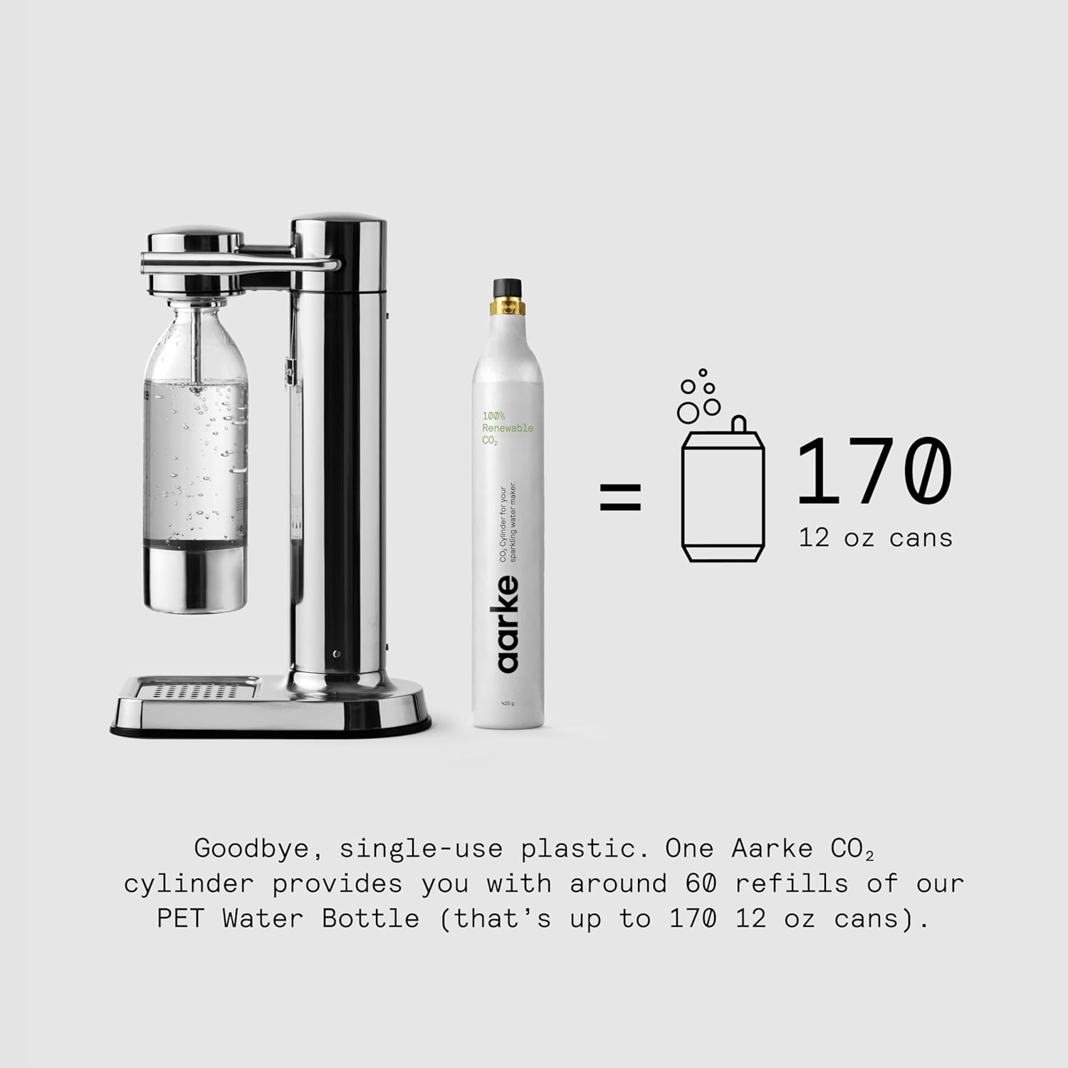 Aarke Carbonator 3 - Premium Sparkling Water Maker, Matte Black