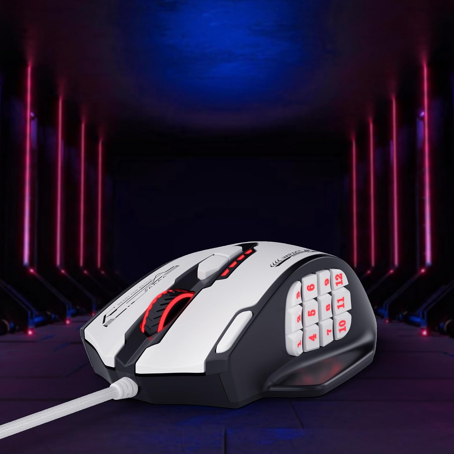 Redragon M908 Wired MMO RGB Gaming Mouse 12400 DPI Remapping Keys | Stable Lag-Free Connection, Redefine Keybinding Macro, Vibing Backlight, Ergonomic Grip Body Comfort