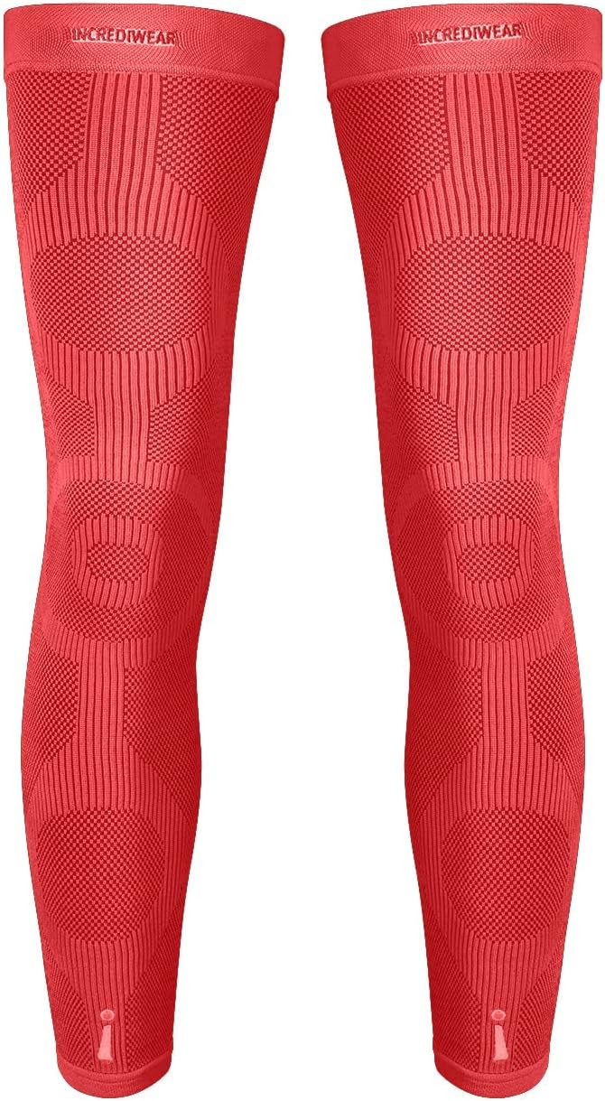 Incrediwear Leg Sleeve 2pk – Full Length Long Leg Sleeve for Leg Pain Relief & Muscle Recovery, Helps Reduce Swelling & Inflammation, Promotes Circulation, Leg Sleeves for Men & Women (Black, Medium)