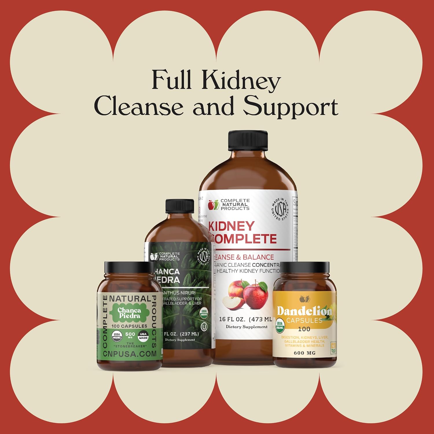 CNP | Kidney Complete Bundle - ACV Lemon, Chanca Piedra Cleanse Detox Aid