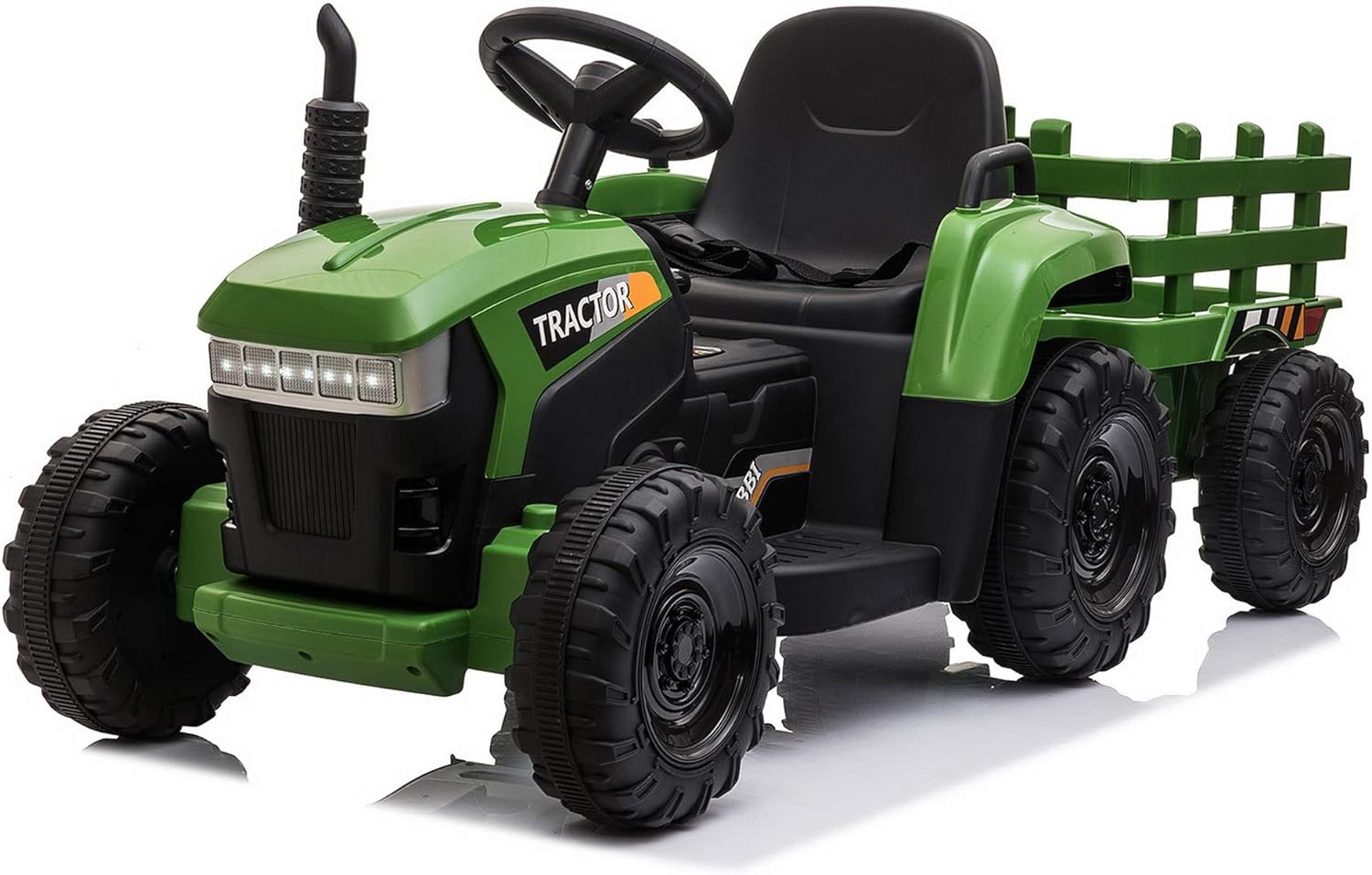 TOBBI Kids Electric Ride On Toy Tractor, Toddlers 12V Battery-Powered Car to Drive