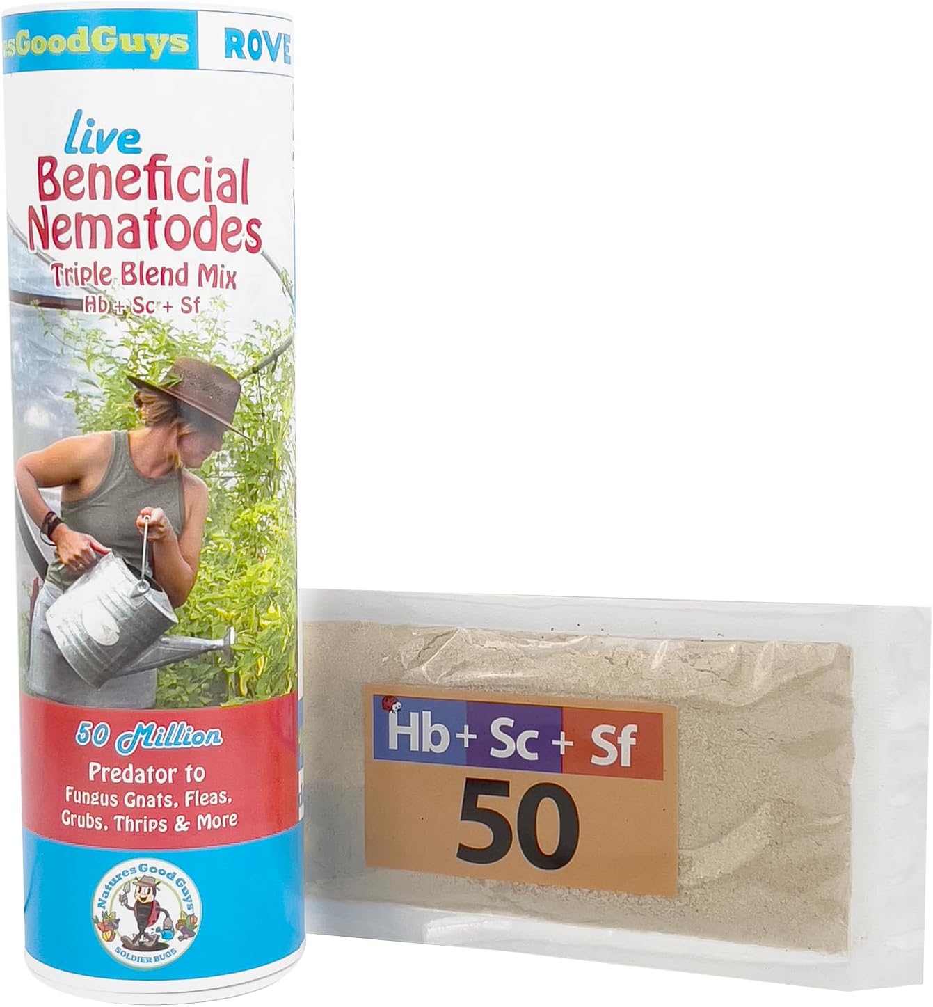 NaturesGoodGuys - Triple Blend Beneficial Nematodes HB+SC+SF (50 Million)