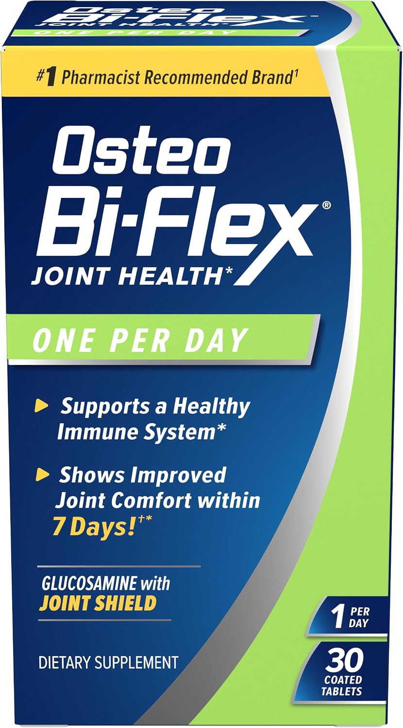 Osteo Bi-Flex One Per Day Vitamin D Supplement, 30 Coated Tablets | Improve Joint Function, Support Bone and Immune Health