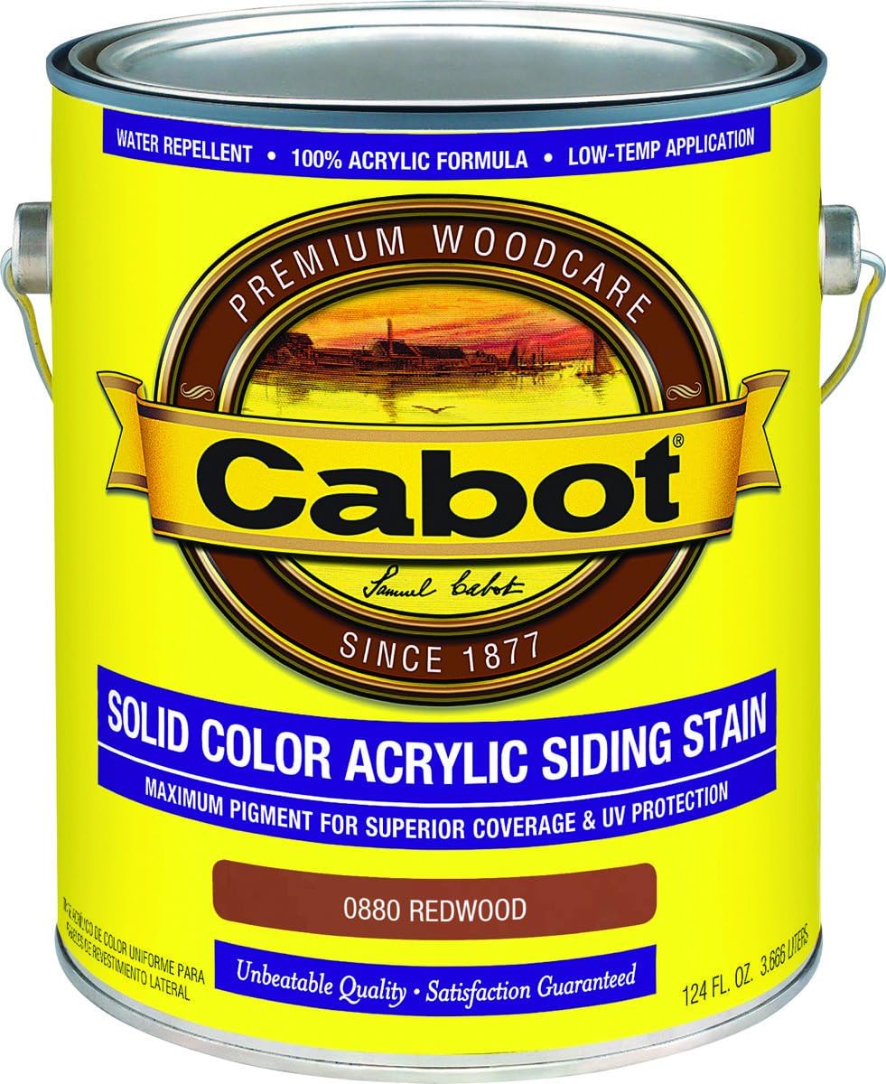 Cabot 140.0003005.007 Wood Toned Deck & Siding Stain, Pacific Redwood