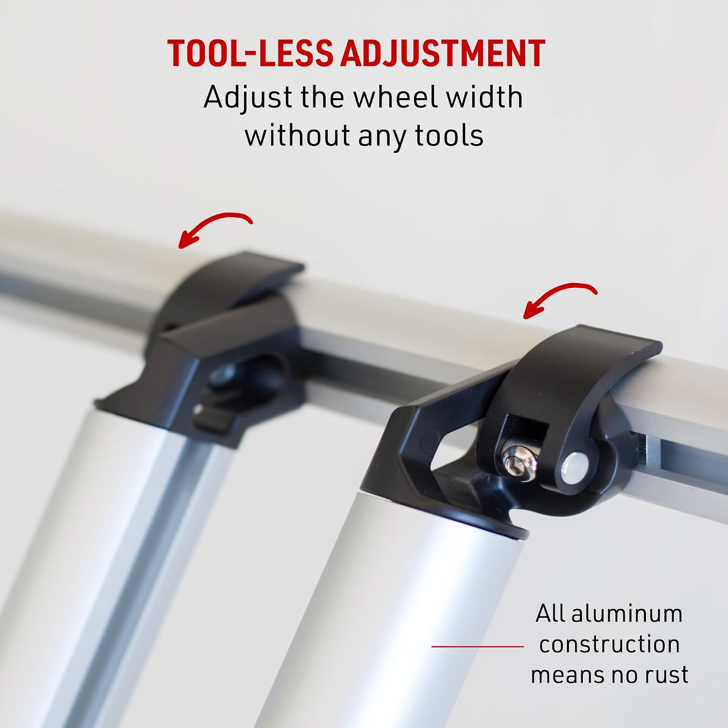 2 Bike Rack for Truck Bed - Ideal Fit for Sub-Compact Truck Models - 2 Standard Tire Bike Rack - Effortless Wheel Mount, Skip Front Tire Removal