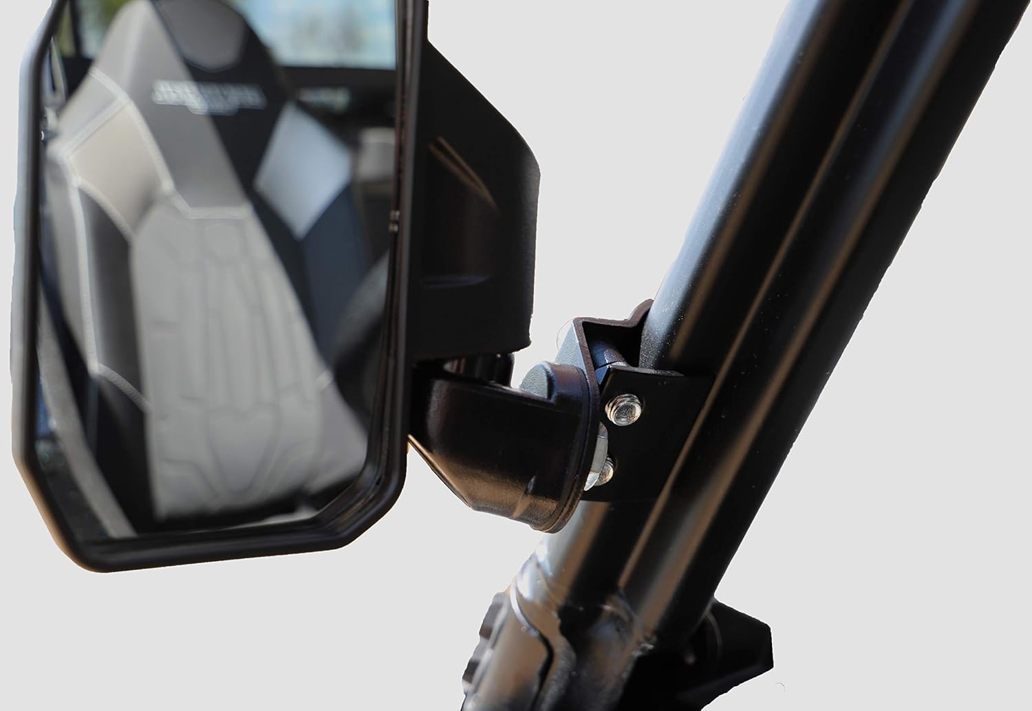 Chupacabra Offroad Rear View Side Mirror for UTV (Pack of 2) Polaris Ranger Pro Fit/General/Defender Break Away w/Adjustable Arm - (Driver and