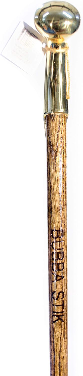 Walking Cane Texas Style Walking Stick Made of Mahogany Stained Tennessee Hardwood and Topped with a Brass Hame Handle from a Real Horse Collar Harness. Made in Texas by Real Texans.