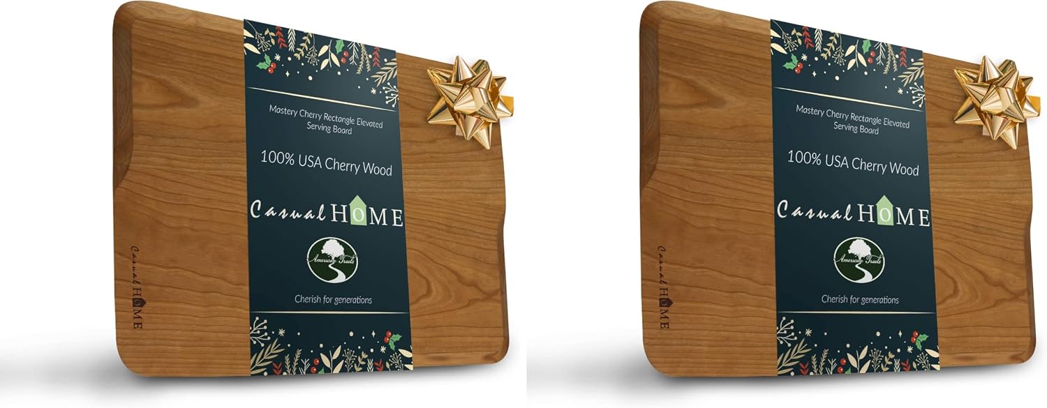 Casual Home Delice Rectangle Juice Drip Groove Cutting Board 15.5" Wx11 Dx0.75 H, Maple