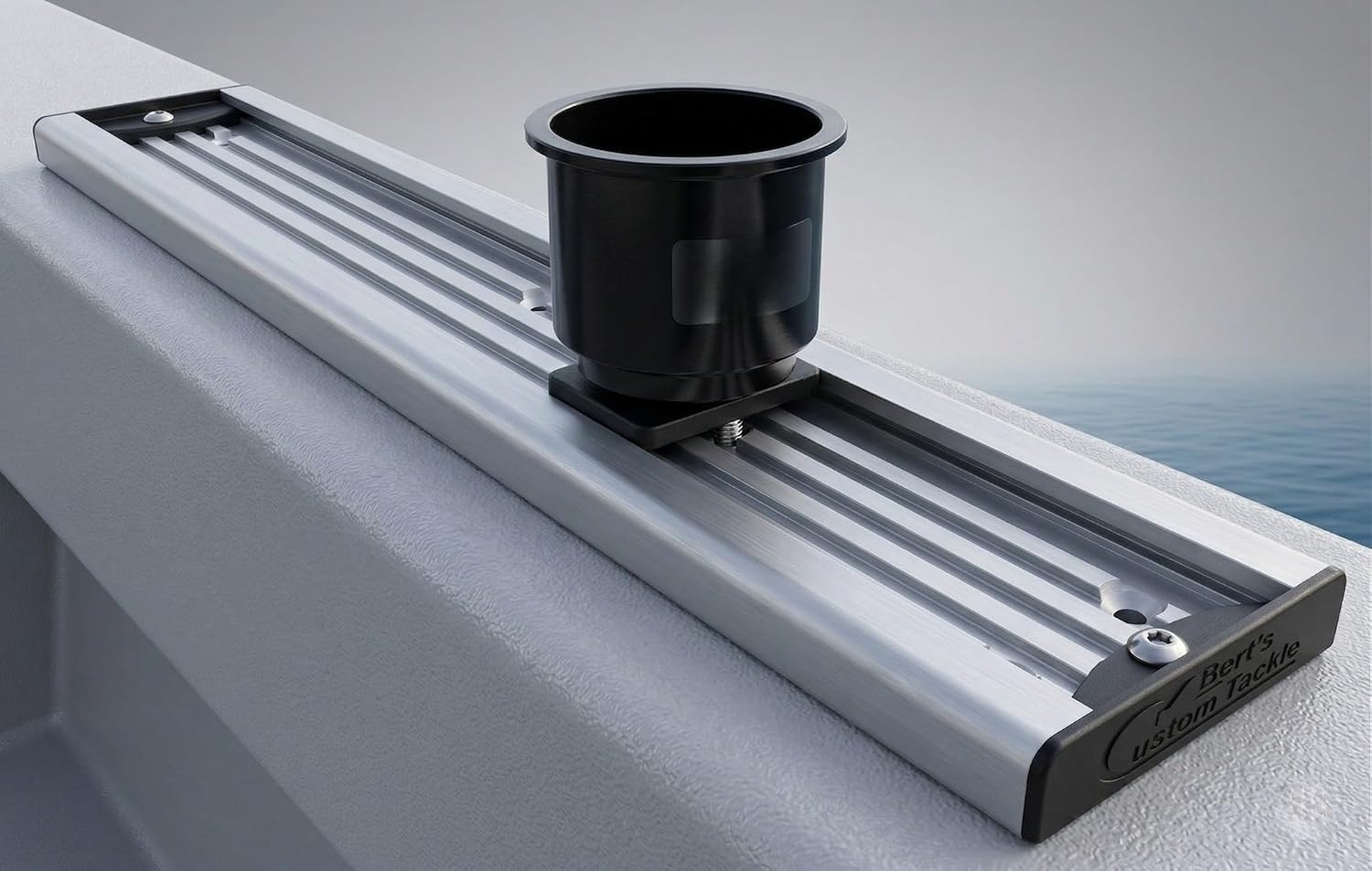 Bert's Custom Tackle 6" Boat Track System Mounting Track, Buff Brite