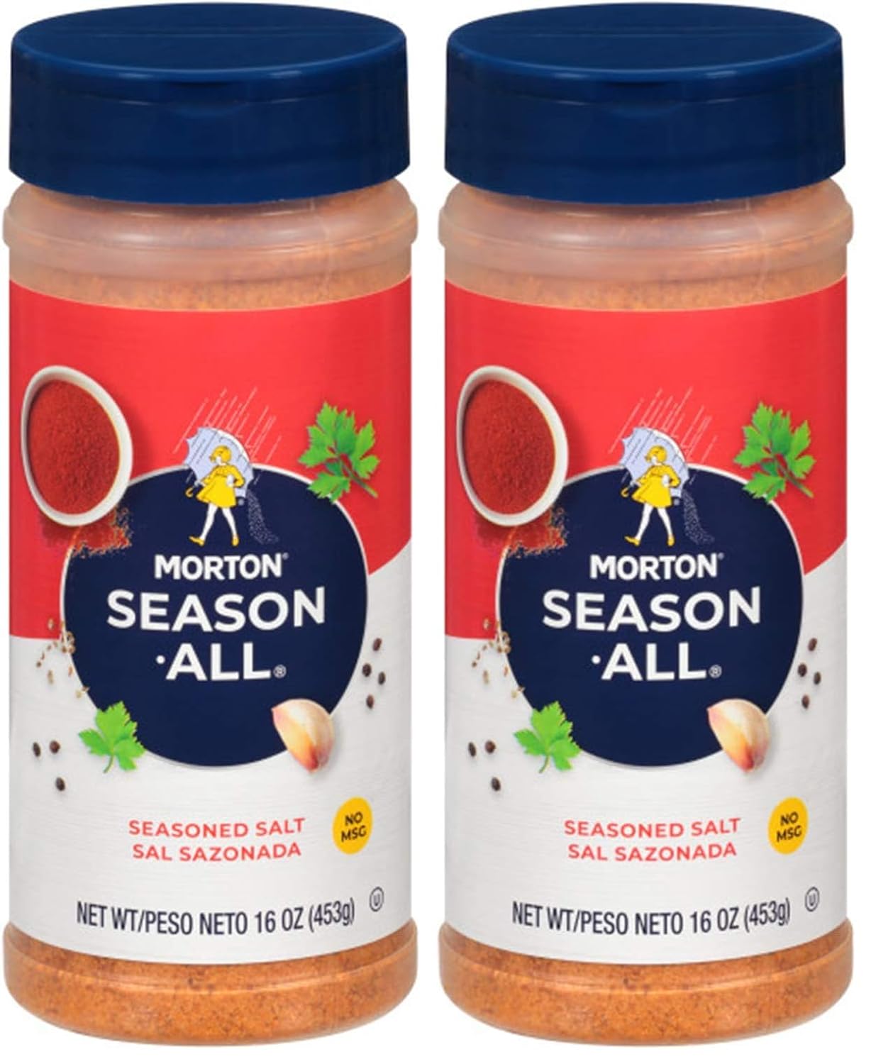 Morton Season All Purpose Seasoning, Seasoned Salt, 16 Ounce | Spices and Seasonings with Black Pepper, Onion and Garlic, Hint of Chili Pepper, Beef, Poultry, Steak seasoning