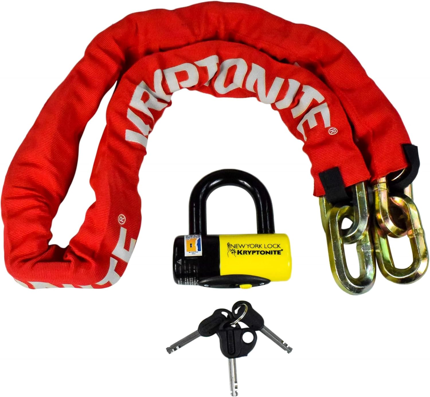 Kryptonite New York Fahgettaboudit Chain 1415 & New York Disc Lock