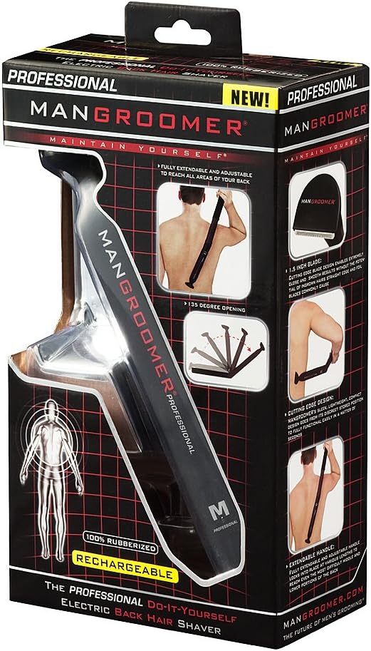 MANGROOMER - PROFESSIONAL Do-It-Yourself Electric Back Hair Shaver