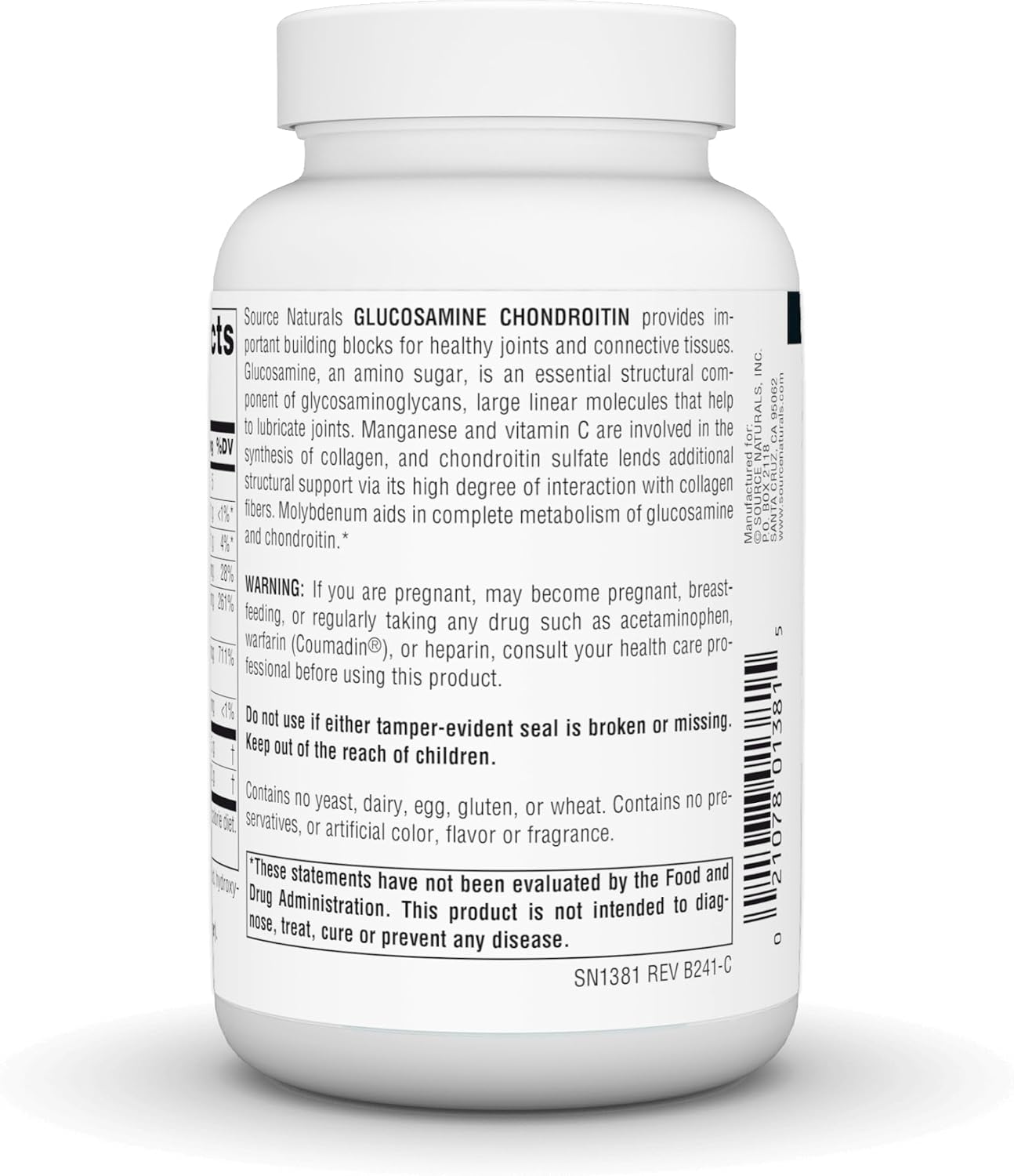 Source Naturals Extra Strength Glucosamine Chondroitin, 120 Tablets | Promotes Healthy Joints*