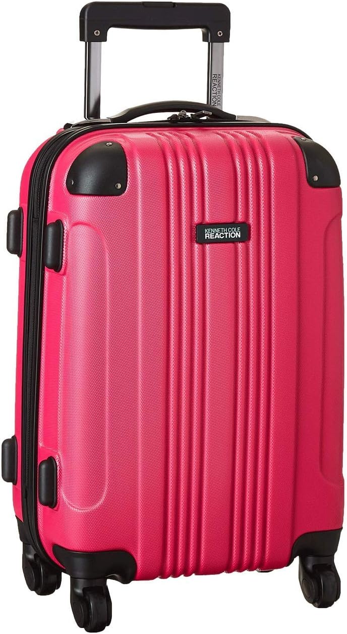 Kenneth Cole REACTION Out of Bounds Lightweight Hardshell 4-Wheel Spinner Luggage, Teal, 20-Inch Carry On