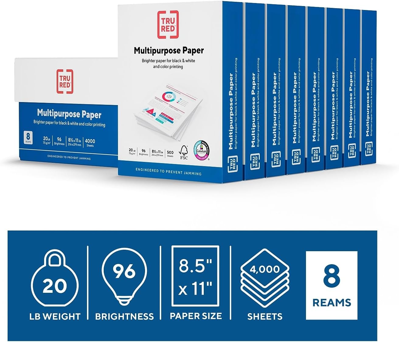 Staples 11-Inch X 17-Inch Multipurpose Paper 20 Lbs. 96 Brightness 500/Ream
