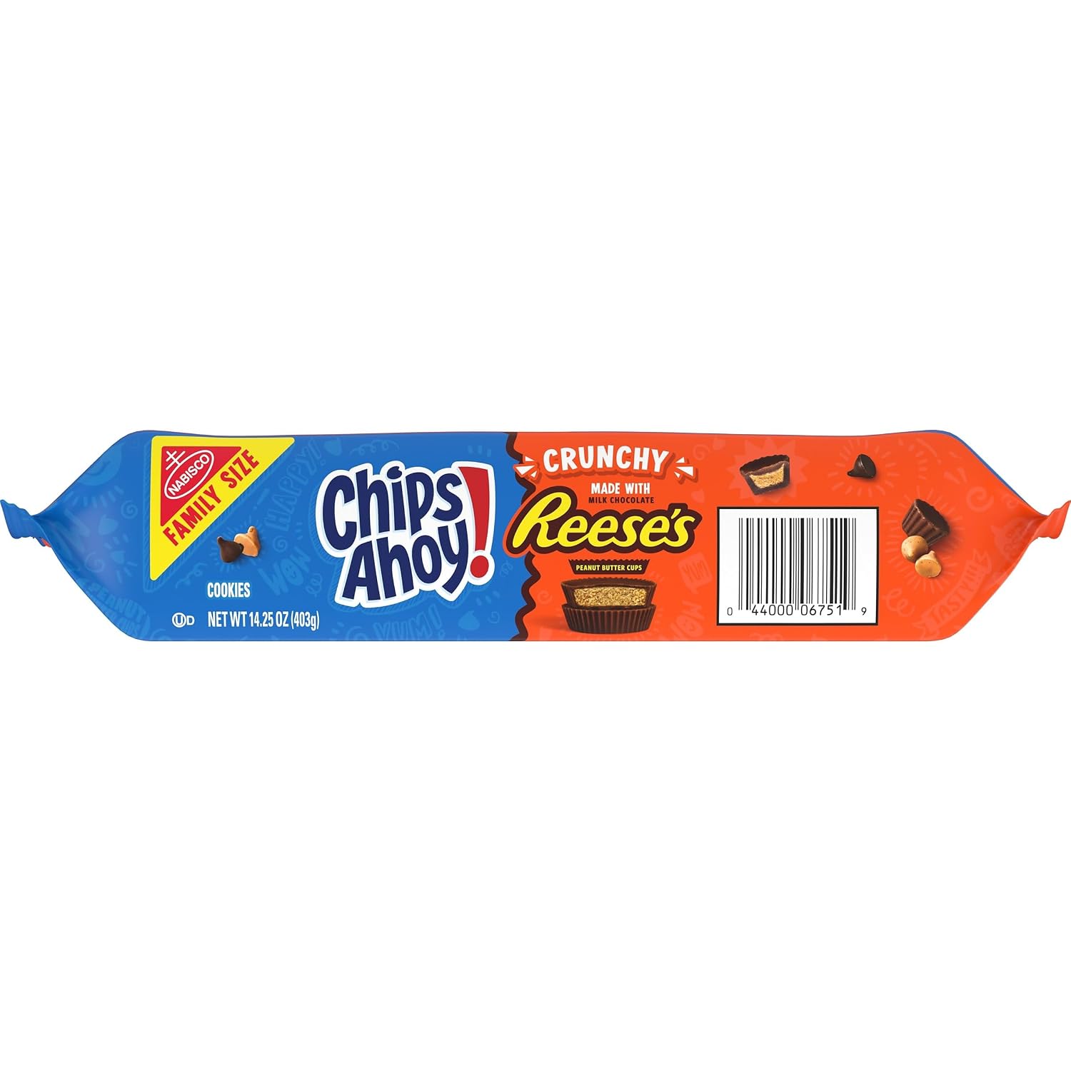 CHIPS AHOY! Reese’s Peanut Butter Cup Chocolate Chip Cookies, Family Size, 14.25 oz