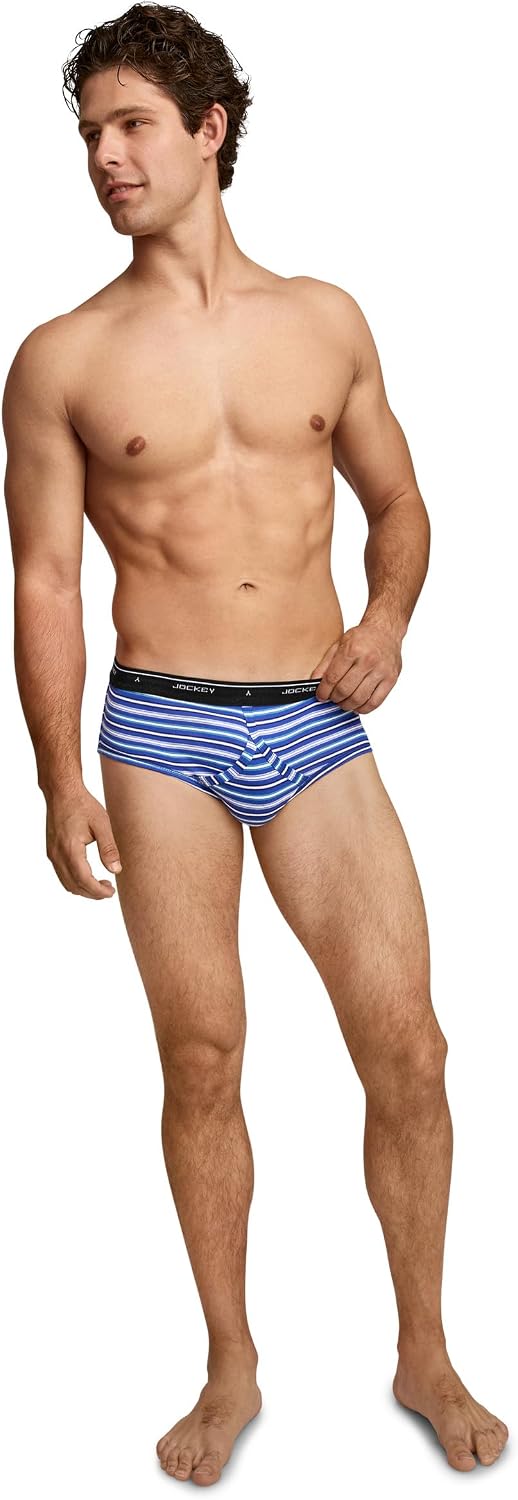 Jockey Classic Low Rise Brief- 3 Pack - 100% Cotton Underwear for Men