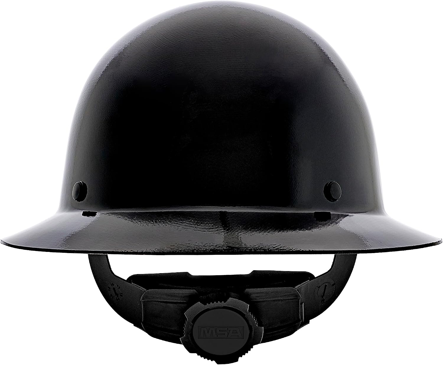 MSA Skullgard Full-Brim Hard Hat with Suspension - Non-Slotted Cap, Made of Phenolic Resin, Radiant Heat Loads up to 350F, Standard Size Hard Hat | Fas-Trac III Ratchet Suspension
