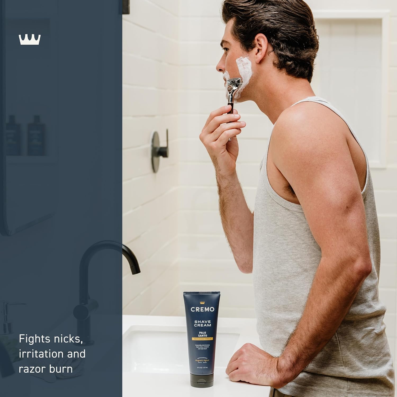 Cremo Original Shave Cream, Astonishingly Superior Ultra-Slick Shaving Cream for Men, Fights Nicks, Cuts and Razor Burn, 6 Fl Oz