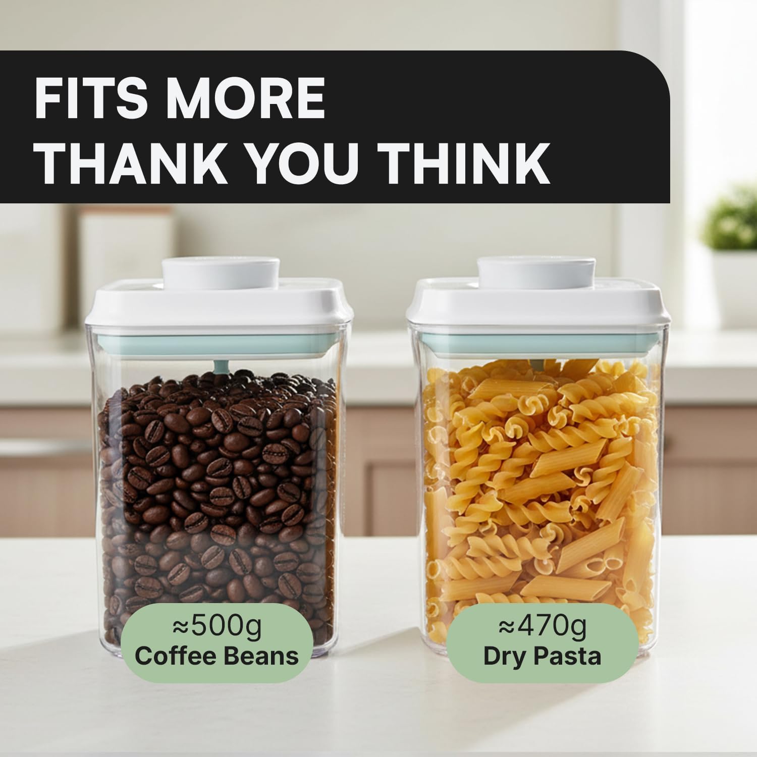 Bop Top Airtight Food Storage Containers | Pop-Top Lid | 16.5 Cups / 135 Oz