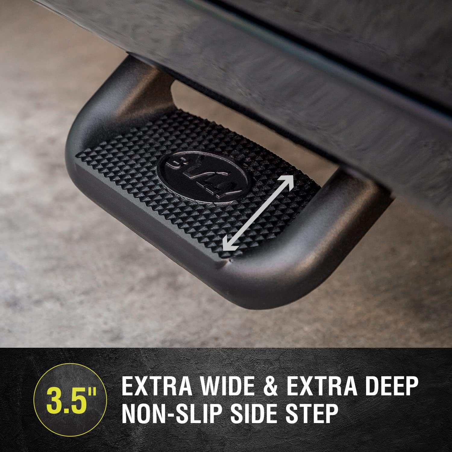 Bully BBS-1103-2 Black Powder Coated Aluminum Universal Fit Truck Side Step Set of 4 for Trucks from Chevy (Chevrolet), Ford, Toyota, GMC, Dodge RAM