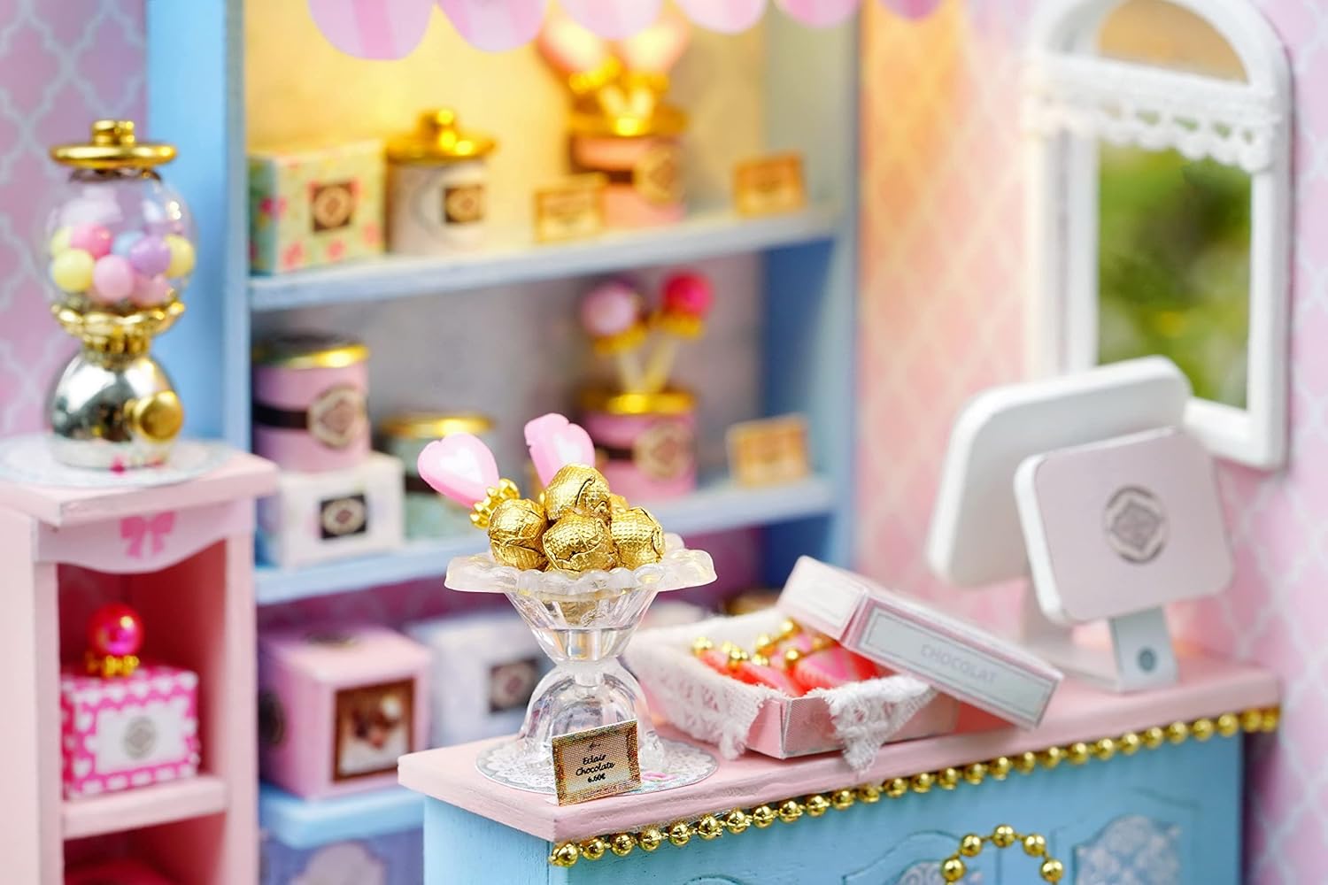 CUTEROOM DIY Doll Room Miniature Furniture Wooden House Kit-Study Room