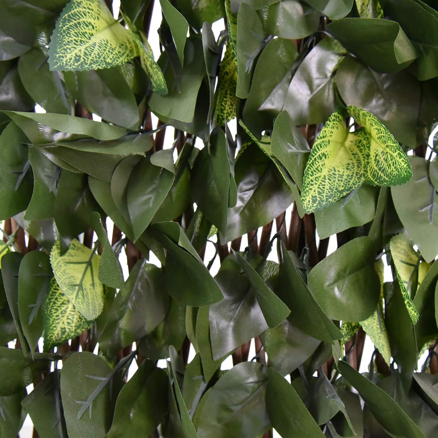 Expandable Fence Privacy Screen for Balcony Patio Outdoor,Decorative Faux Ivy Fencing Panel,Artificial Hedges (Single Sided Leaves)……
