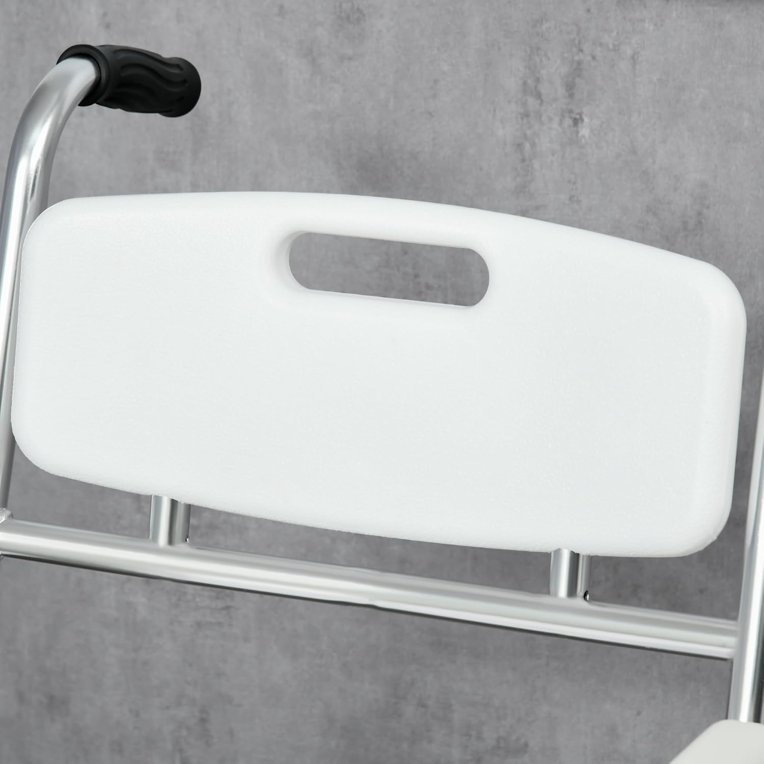 HOMCOM 3-in-1 Shower Commode Wheelchair, FSA/HSA Eligible Transport Beside Commode Chair