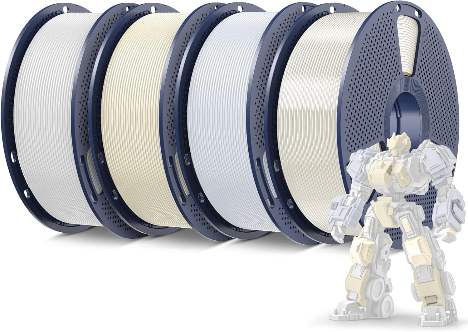 SUNLU PLA Plus Filament 1.75mm White 1KG