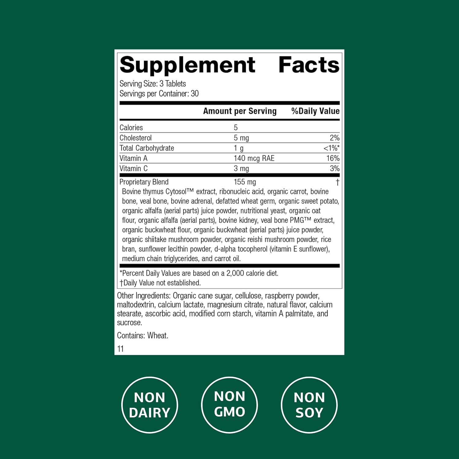 Standard Process Congaplex Chewable - Supplement for Immune System Support with Vitamin A - Supports Thymus Gland & Protein Synthesis - Non-Dairy &