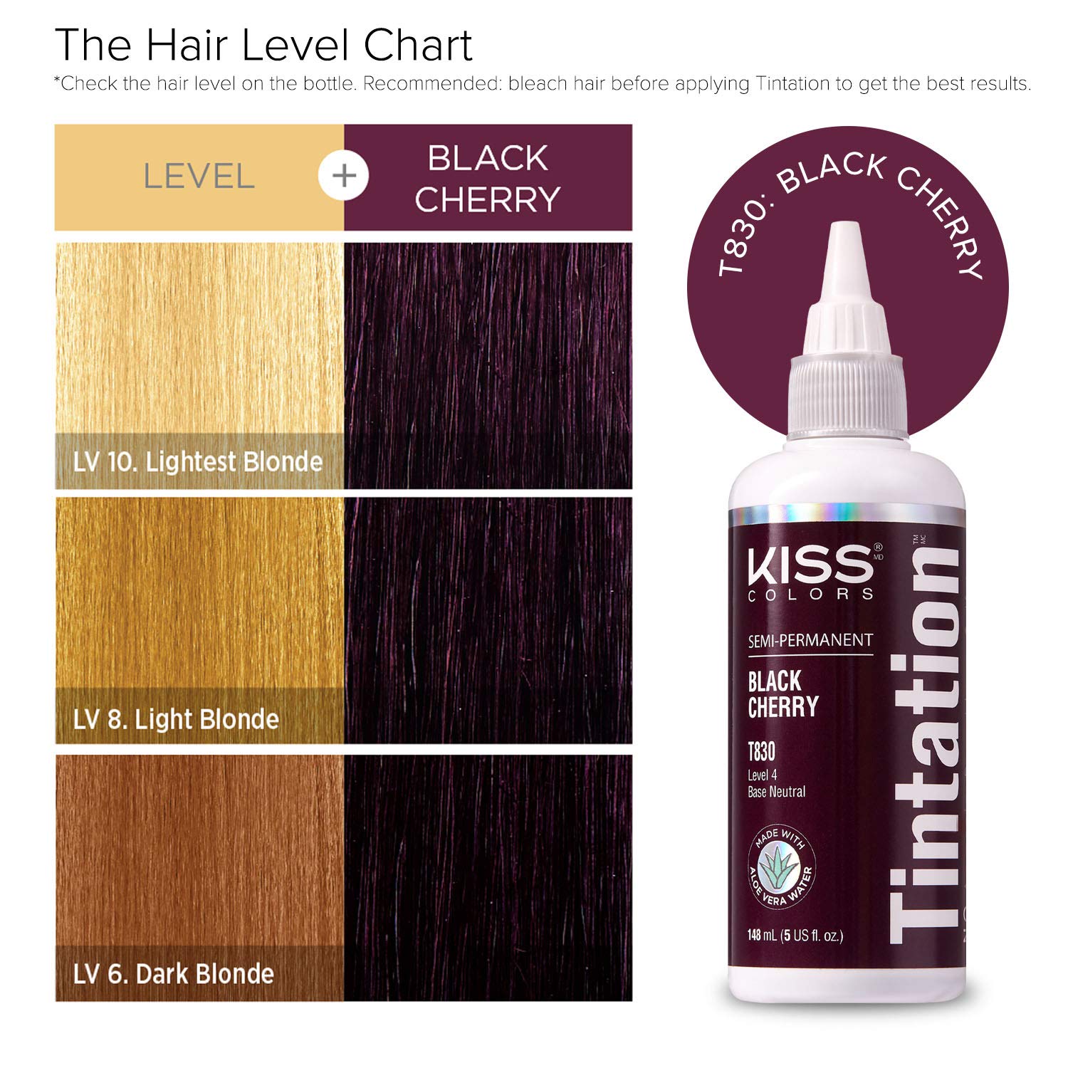 Red by Kiss Tintation Semi-Permanent Hair Color, Aloe Vera Water Based, Argan Oil, Olive Oil, Collagen & Keratin, Long-Lasting Color Dye (Honey Brown, 5 Fl Oz)