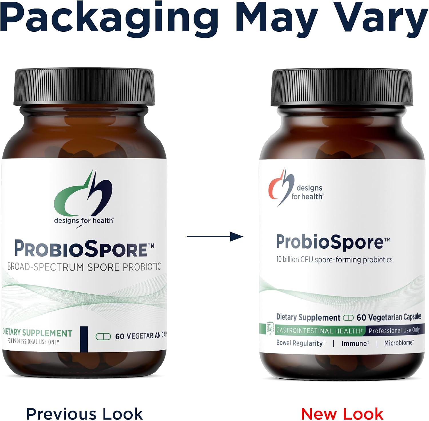 Designs for Health ProbioSpore - Powerful Spore Based Probiotic, Soil-Based Probiotics Supplement - Shelf Stable Gut + Immune Support