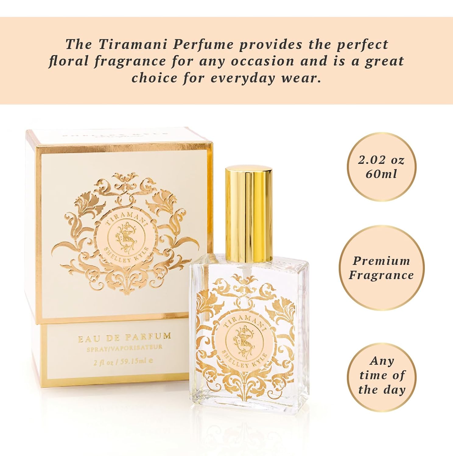 Tiramani Perfume with Perfect Floral Fragrance, Long-Lasting Scent, Great Choice for Everyday Wear, 30ml