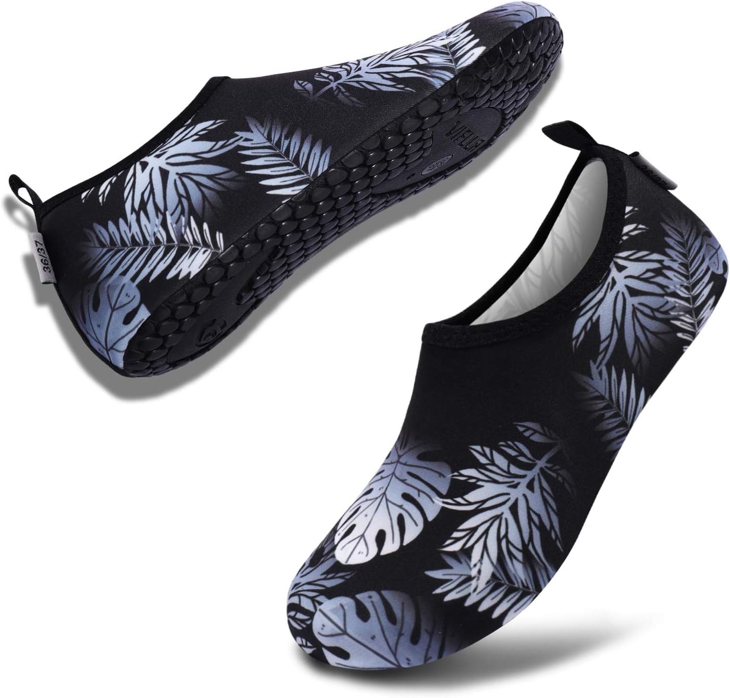 VIFUUR Water Shoes for Men Women Barefoot Quick Dry Aqua Socks Slip On | Lightweight, Breathable Upper, Flexible Sole, Drainage Design, Easy Slip-On Fit for Water Activities