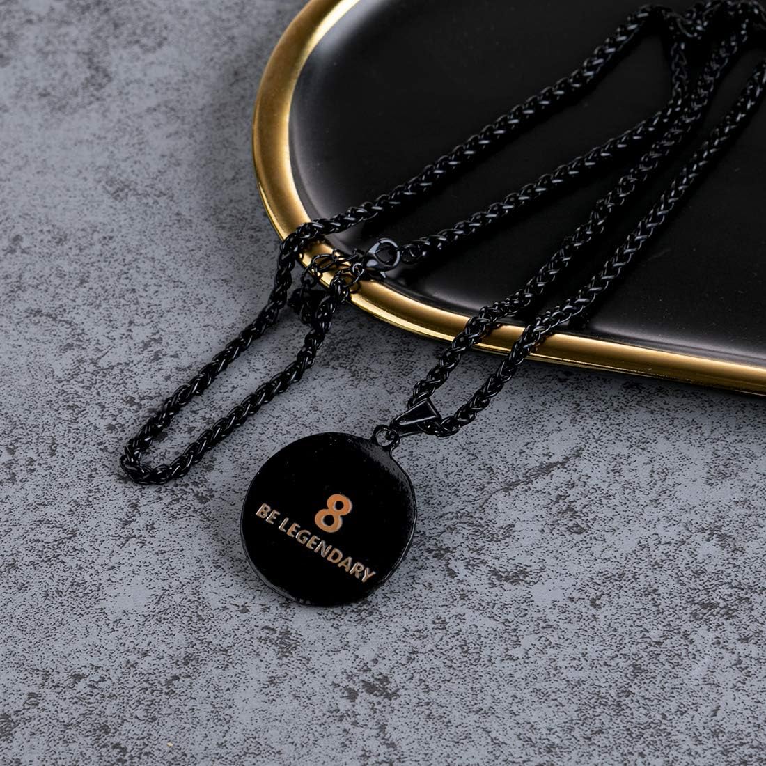 Black Mamba Memorial Pendant - Basketball Star Snake Necklace for Men & Women, Mamba Forever Tribute Jewelry