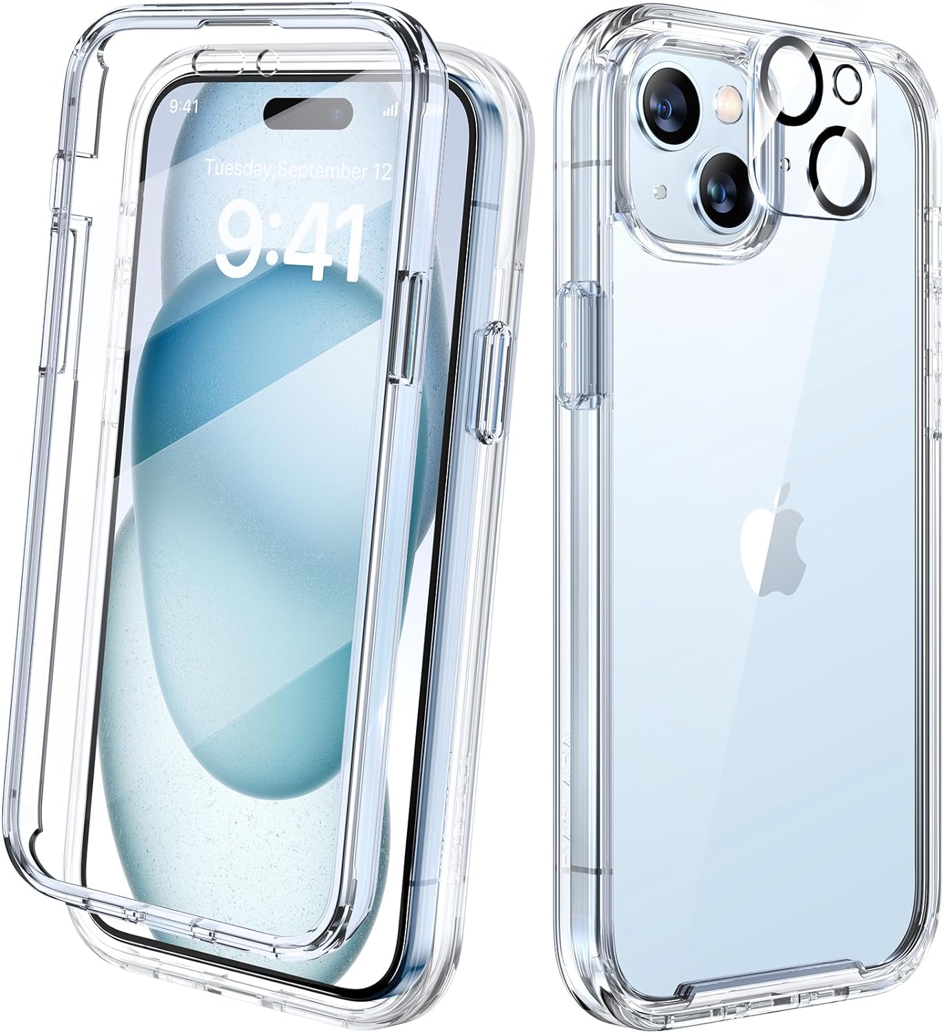 Diaclara Designed for iPhone 12 Mini Case, Full Body Rugged with Built-in Touch Sensitive Anti-Scratch Screen Protector