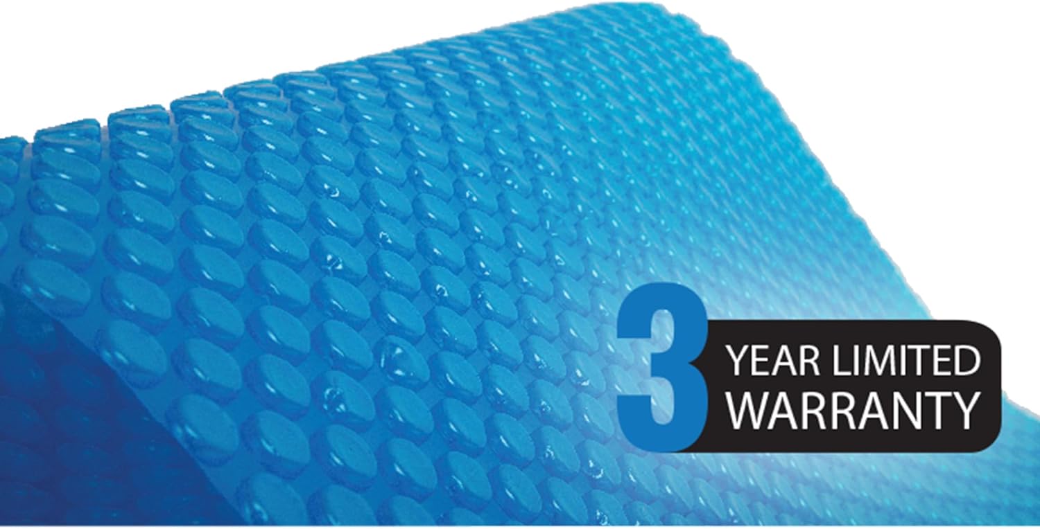 Blue Wave 24-ft Round Solar Pool Cover 8-Mil Blue – Solar Cover for Above Ground Pool