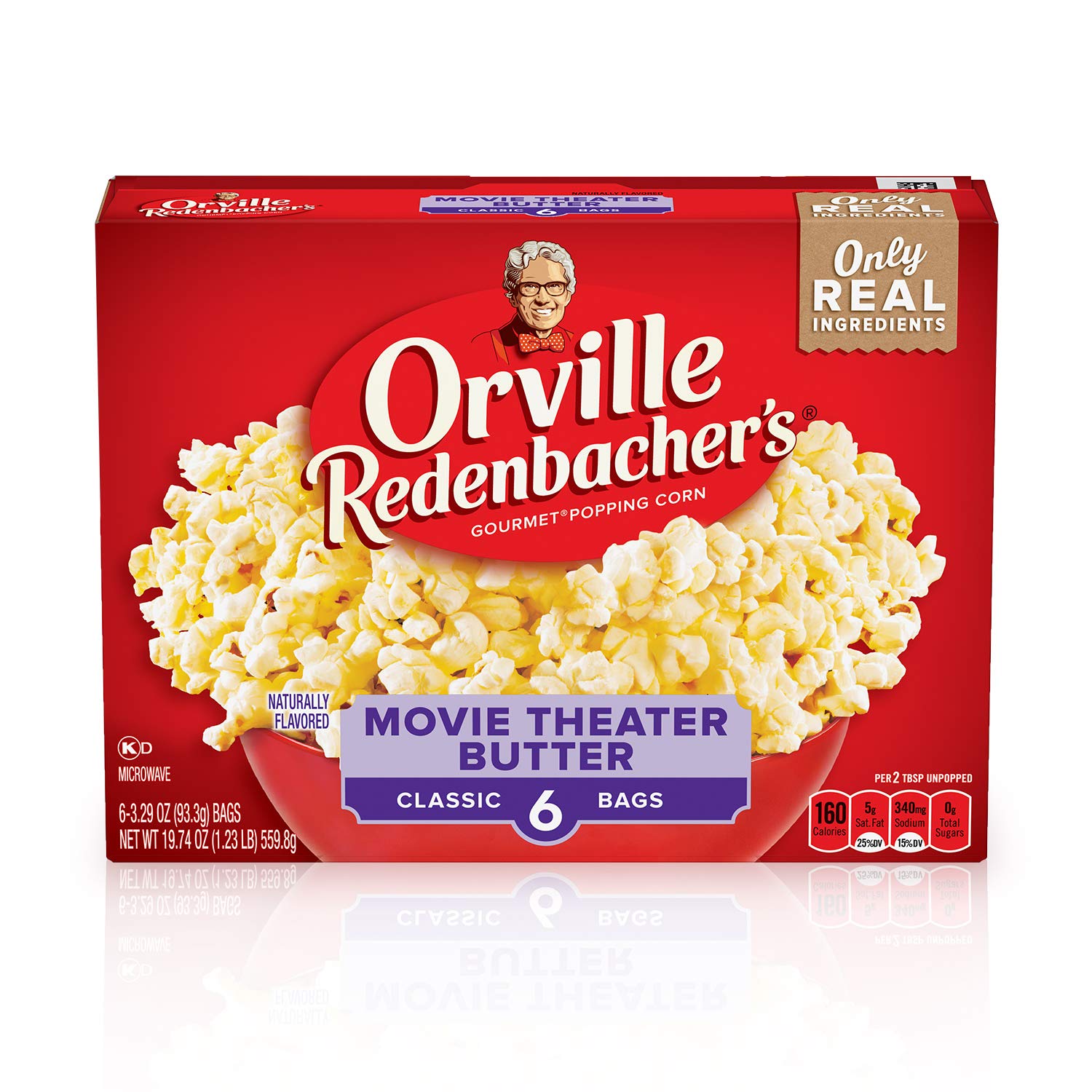 Orville Redenbacher’s Popcorn, Movie Theater Butter Flavor, 3 oz., 6-ct