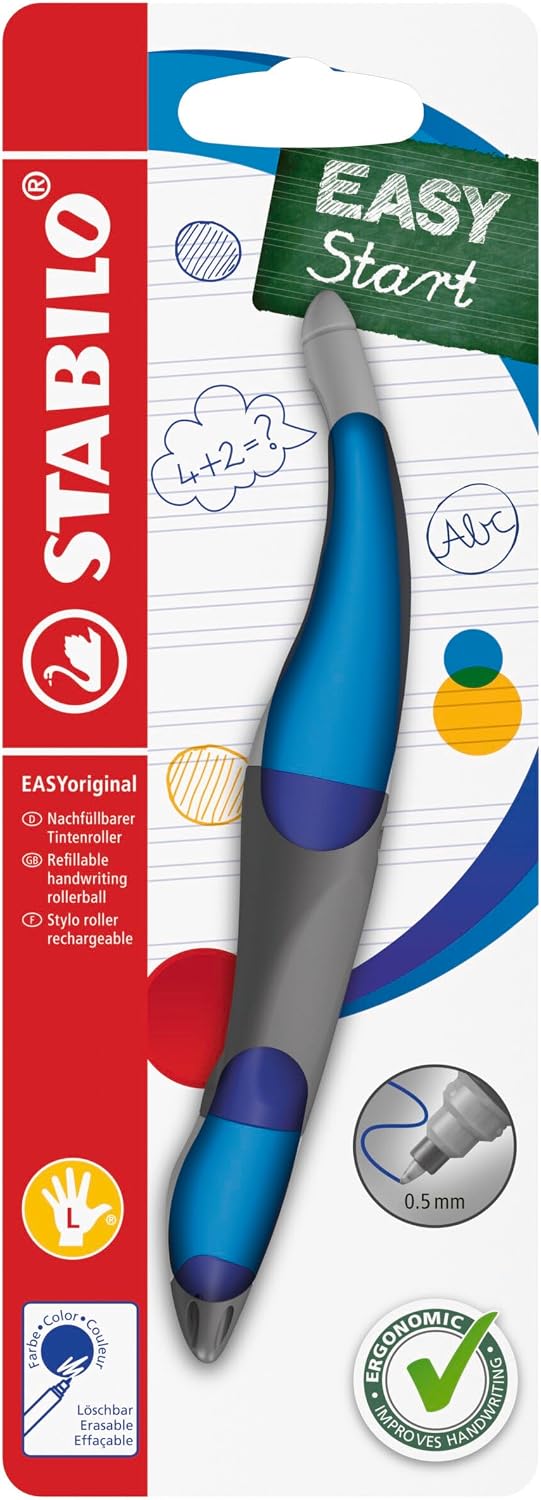 STABILO Ergonomic Rollerball EASYoriginal - Left-Handed - Dark Blue/Light Blue