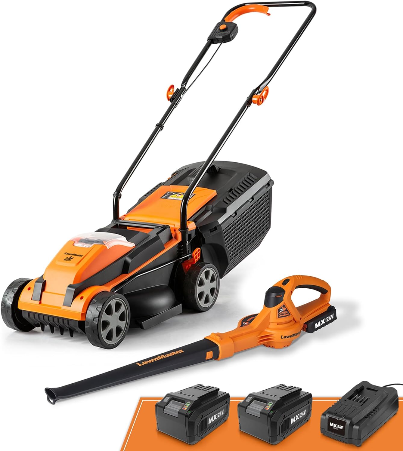 LawnMaster MEB1216K Electric Lawn Mower 16-Inch 12AMP