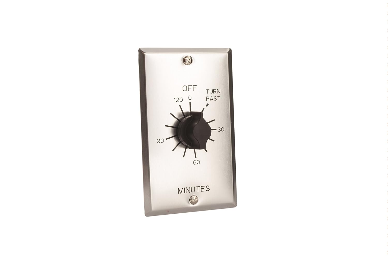 C Series Commercial Style Spring Wound Auto Off In-Wall Time Switch, 2 Hours Timer Length, SPST Switch Type