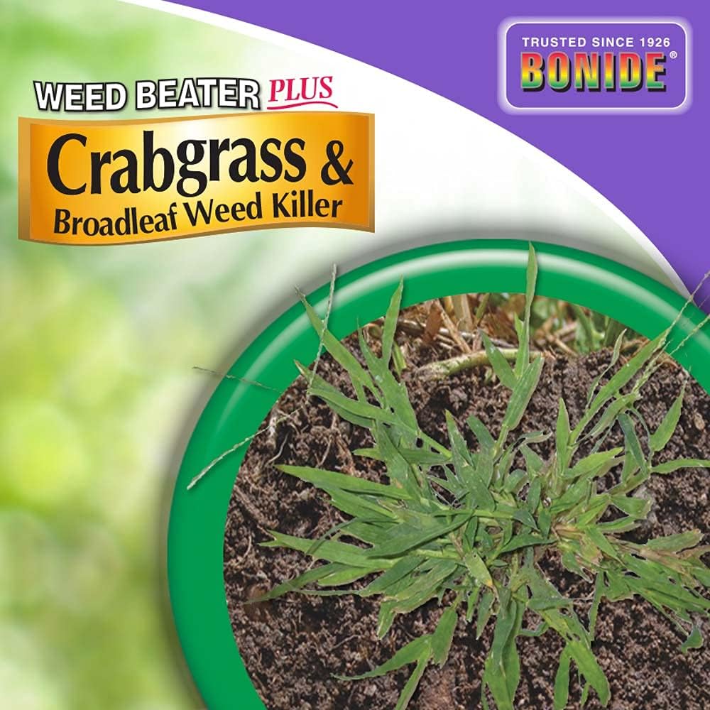Bonide Weed Beater Plus Crabgrass & Broadleaf Weed Killer, 32 oz Ready-to-Spray, Fast-Acting Control for Broadleaf Weeds