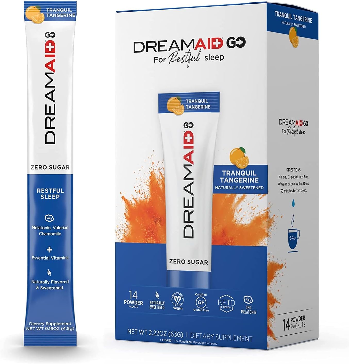 LIFEAID IMMUNITYAID GO Zero Sugar Hydration Packets (14 Packets)
